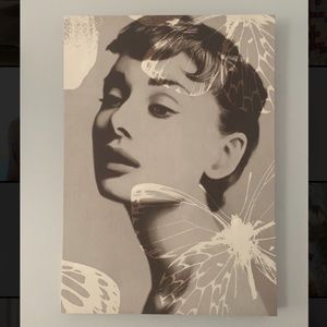 Audrey Hepburn art print canvas